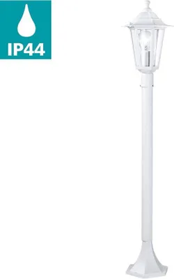 Immagine prodotto di Lanterna in alluminio con 4 lampadine LED E27, bianca, impermeabile