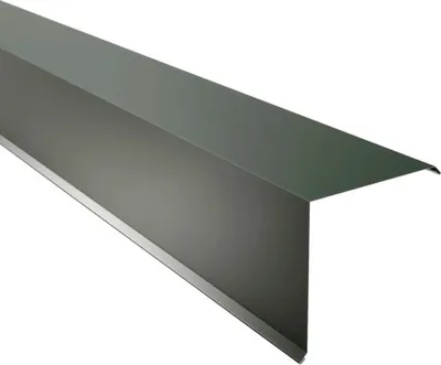 Produktbild von PRECIT Ortgangblech für Trapezblech nadelgrün RAL 6020 2000 mm x 230 mm x 230 mm x 0,63 mm
