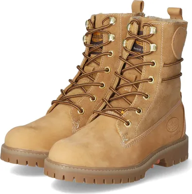 Produktbild von Dockers Damen Schnürstiefeletten/ Stiefeletten/ Winterstiefeletten Braun Rauleder Größe: 39