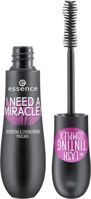 Produktbild von Essence i need a miracle!, Schwarz, Verstärkung, Volumengebend, 16 ml, Frauen, AQUA (WATER), PARAFFIN, ACACIA SENEGAL GUM, GLYCERYL STEARATE, SYNTHETIC BEESWAX, STEARIC ACID,...