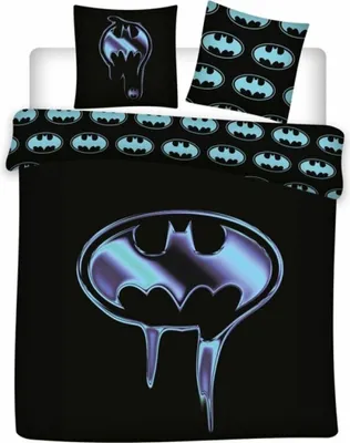 Produktbild von Batman Doppelbett-, Twin-Bettwäsche 240×220cm, 65x65 cm
