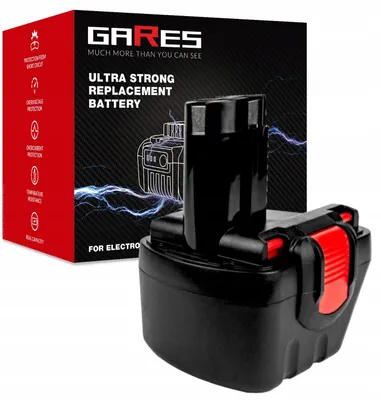 Produktbild von Gares Akkupack zum Zellentausch für Bosch 2607335261 GSBE-2 2607335697 | 12 V 3 Ah Inny | Ersatz-Zellenpack für Werkzeugakkus | Profi-Qualität Gares®