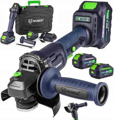 Zdjęcie produktu dla Szlifierka Kątowa Akumulatorowa Diax 20V + 2 Aku 4.0Ah Ładowarka Zestaw