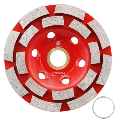 Produktbild von Diamant Schleiftopf 100mm x 22,23mm Doppelreihe für Beton Granit Marmor Mauerwerk Winkelschleifer