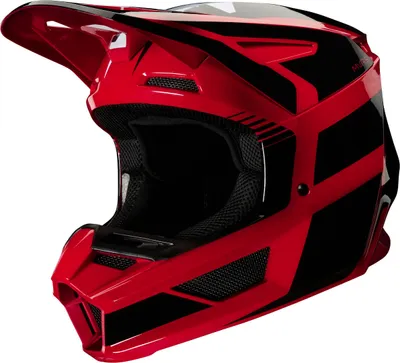 Image de Casque de motocross Fox V2 Hayl pour jeunes, rouge, S