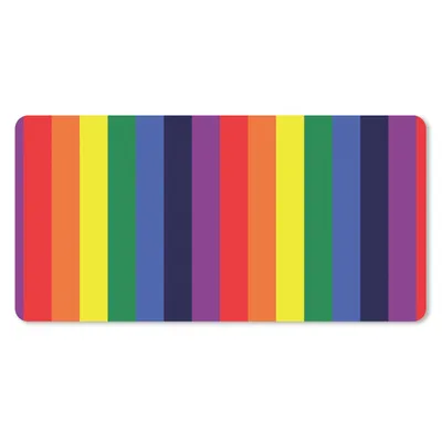 Produktbild von MuchoWow® Schreibtischunterlage Regenbogen - Muster - Stolz 80x40 cm - XXL Mauspad - Gaming Mauspad