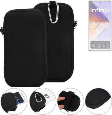 Produktbild von K-S-Trade Neopren-Hülle Handyhülle kompatibel mit Infinix Note 40 Schutzhülle Neoprenhülle Sleeve Schutz-Hülle Gürtel Tasche Case Holster