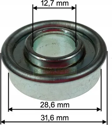 Image de 28,6 mm x 12,7 mm x 9,3 mm roulements universels pour tondeuse à gazon Roulements de roue Roulements à billes