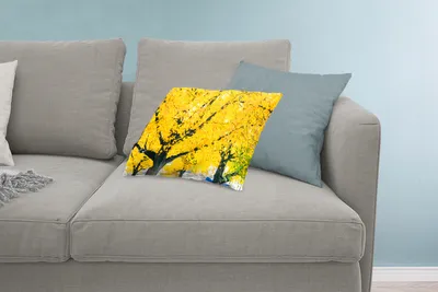 Produktbild von MuchoWow® Zierkissen Sofakissen Wohnzimmer Dekokissen 60x40 cm Baum im Herbst - Kopfkissen - Polster mit Foto