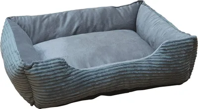 Produktbild von Nobby Hundebett eckig Hina dunkelgrau, Maße: 70 x 60 x 20 cm