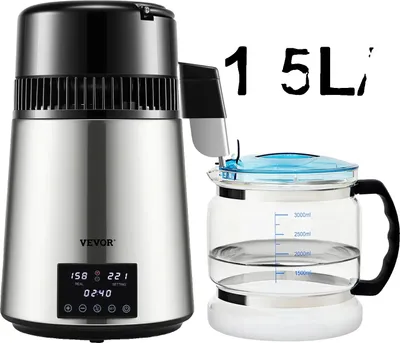 Obrázek produktu pro Destilátor vody, objem 4 litry, duální ukazatel teploty, 1,5 litru 220V