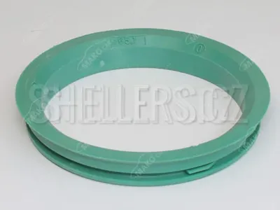 Obrázok produktu pre Strediaci krúžok kolesa 76,0 / 65,05 (600.6160.001), plast, zelený, presah kužeľa 4 mm