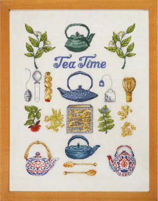 Produktbild von Permin Kreuzstich-Set 'Teezeit', 40x52cm
