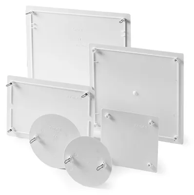 Productafbeelding van FAMATEL - Deksel voor inbouwdoos | Met metalen klemmen | 250x250 mm | Grijs