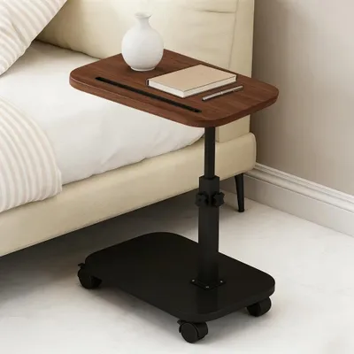 Image de Omgoods - Table d'appoint en forme de C, avec hauteur réglable et pivotante
