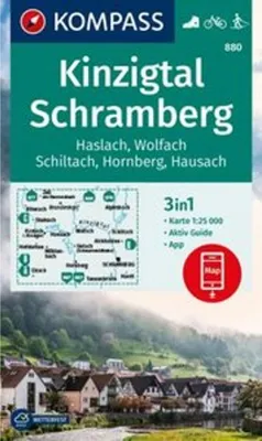 Immagine prodotto di Carta escursionistica KOMPASS 880 Kinzigtal Schramberg, 1:25.000
