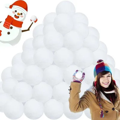 Produktbild von Famanu Schneeball-Set 100 Stück - Weich & Realistisch für Innen und Außen