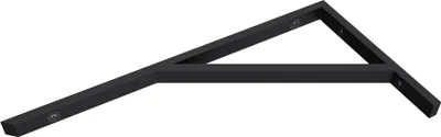 Produktbild von Mai & Mai Design Wandkonsole aus Edelstahl in schwarz Länge: 450mm 1er Pack WH02