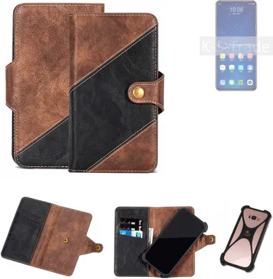 Produktbild von K-S-Trade Handyhülle Schutzhülle Bookstyle Case kompatibel mit ZTE Axon 31 Pro 5G Klapphülle Cover Hülle Schutztasche 1x