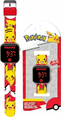 Zdjęcie produktu dla Cyfrowy Zegarek LED CYFROWY Dziecięcy dla Dzieci Pokemon Pikachu / POK4387KU