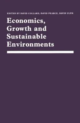Obrázok produktu pre Economics, Growth and Sustainable Environments
