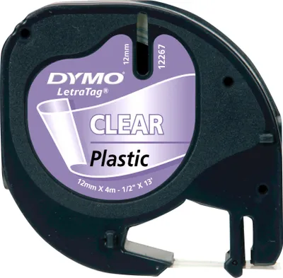 Obrázok produktu pre Dymo LetraTAG - plast - priehľadný - kotúč (1,2 cm x 4 m)