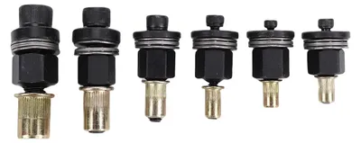 Produktbild von 6-teiliges Handnietmuttern-Werkzeugdorne, manuelles Nietendorn-Set, Zubehör 10#-243/8-16