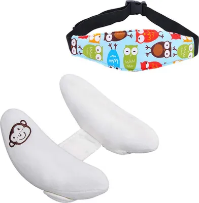 Produktbild von Automobileneckstütze für Babys und Kleinkinder, blauer Vogel, Sicherheitsgurt für den Wagen, Kopf- und Nackenschutz für Säuglinge und Kleinkinder