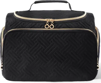 Image de Trousse de toilette de voyage Aucuu Grande trousse de toilette portable avec compartiment étanche