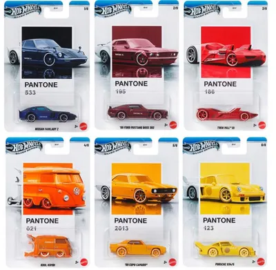 Produktbild von HOT WHEELS PANTONE SILVER SERIES – Set mit 6 Fahrzeugen, Maßstab 1:64