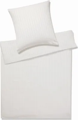 Produktbild von Elegante Seersucker Bettwäsche-Ganritur Chelsea Farbe wollweiss Größe 240x220+2x40x80