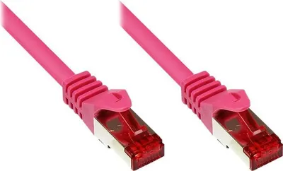 Produktbild von Good Connections Cat.6 Patchkabel S/FTP magenta 15m