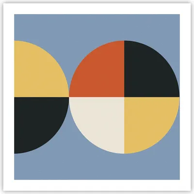 Produktbild von Poster - Poster ohne Rahmen - Stück Geometrisch Rad - 60x60 cm - Wand Bild - Wanddeko - Wandbilder - Kunstposter - Wandposter - Bilder - Kunstdruck - Wanddekoration - Wandbild - P2XAC60x60-4771