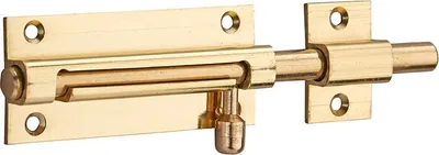 Image de Targette, laiton, pêne Ø 8mm, 70x30mm - THIRARD