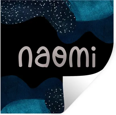 Produktbild von MuchoWow® Wandtattoo Wandsticker Wandaufkleber Naomi - Pastell - Mädchen 50x50 cm Selbstklebend und Repositionierbar - Selbstklebend - Fototapeten