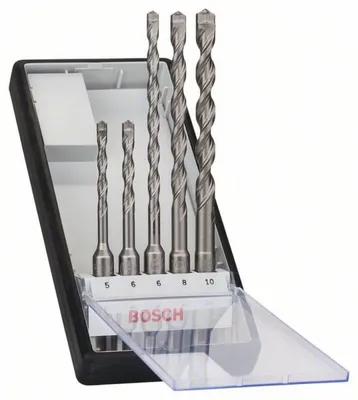 Produktbild von Bosch Hammerbohrer-Set Robust Line, SDS-plus-7, 5-teilig, 5 - 10 mm 2608585073