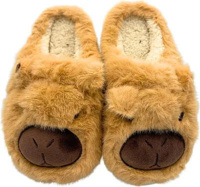 Obrázok produktu pre Capybara zimné papuče dámske pánske teplé mäkké papuče veľkosť 38-39