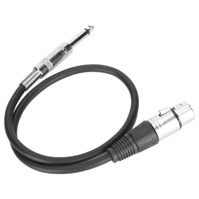 Zdjęcie produktu dla Kabel XLR do TRS, kabel audio XLR 6,35 mm, zbalansowany kabel mikrofonowy 6,35 mm, żeński kabel audio XLR 6,35 mm, żeński kabel XLR, kabel XLR