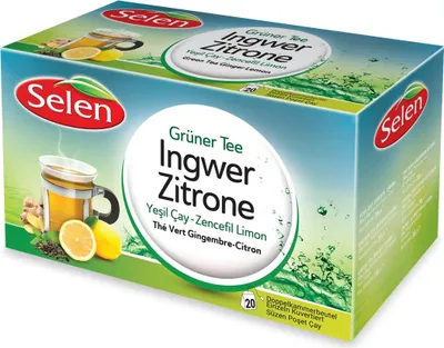Produktbild von SELEN Grüner Tee Ingwer-Zitrone