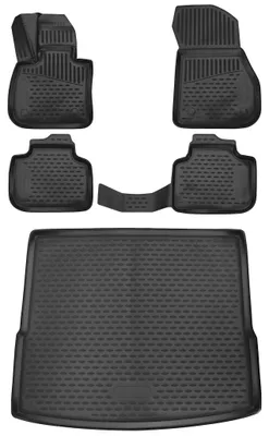 Produktbild von Gummi Kofferraumwanne + Fußmatten Set für BMW X1 F48, Bj. 6/2015-