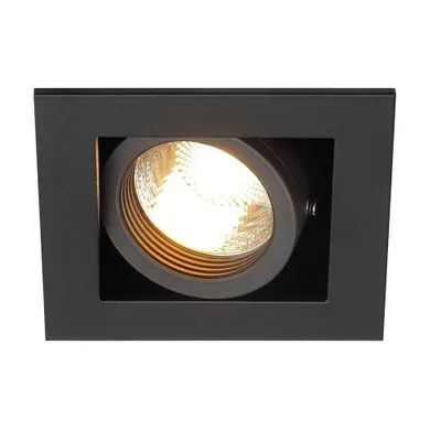 Produktbild von KADUX 1 GU10 Downlight, eckig, mattschwarz, max. 50W