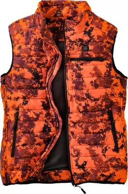Produktbild von il Lago Red Level Heizweste Feuerland Herren (Orange Camouflage) Größe 3XL/4XL