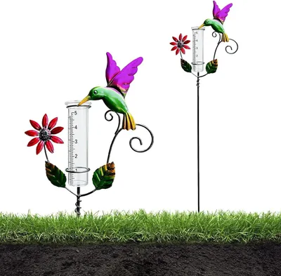 Produktbild von Regenmesser für Garten Regenmesser Frostsicher mit Metallständer für Rasen Terrasse Feldern Innenhöfen Gartendeko Geschenk Für Gartenliebhaber
