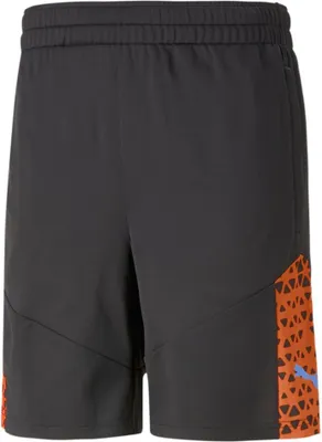 Produktbild von Puma individualCUP Fußball Trainingsshorts Kinder schwarz orange Gr 128