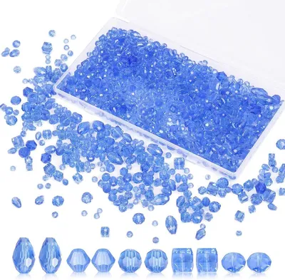 Productafbeelding van Glaskralen voor armbanden – 1000 stuks – blauw