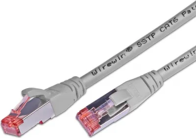 Obrázek produktu pro Wirewin S/FTP CAT6 2m, 2 m, Cat6, S/FTP (S-STP), RJ-45, RJ-45, Šedá