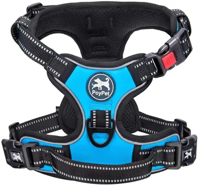 No-Pull-Hundegeschirr, reflektierend, blau, XL, für große Hunde