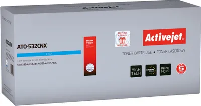 Zdjęcie produktu dla Activejet Toner ATO-532CNX (zamiennik OKI 46490607; Supreme; 6000 stron; niebieski), 6000 stron(y), Cyjan, 1 szt.