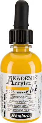 Produktbild von Schmincke Akademie Acryl color Ink 50ml Chromgelbton 23225024