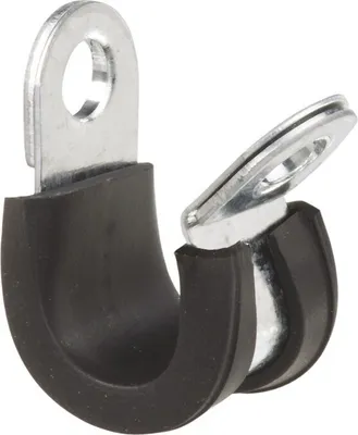 Produktbild von 10 x Schelle für Gasrohr 8 mm mit Gummieinlage, Rohrschelle, Befestigungsschelle